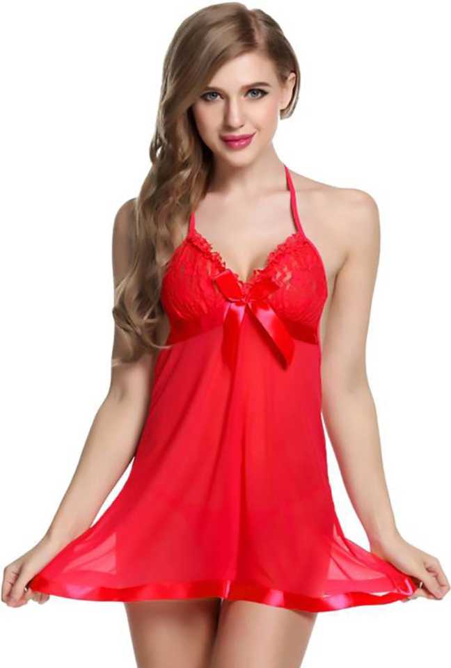 Dola Baby Doll Lingerie Nightwear with G-String Panty 